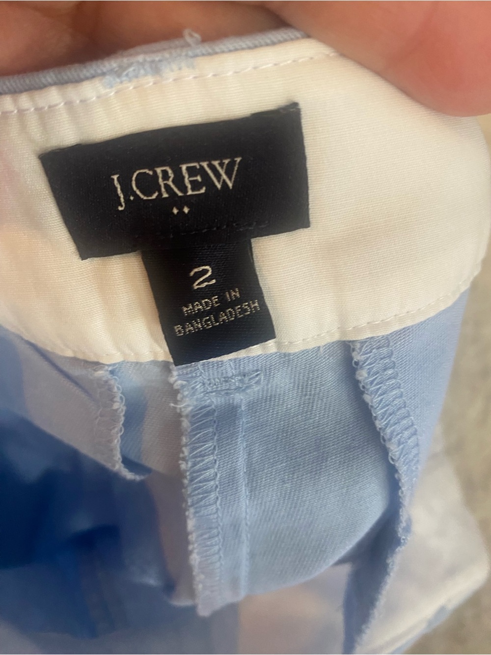 J. Crew Light Blue Cotton Mid-Rise Shorts Size 2 #H5616 - Picture 7 of 7